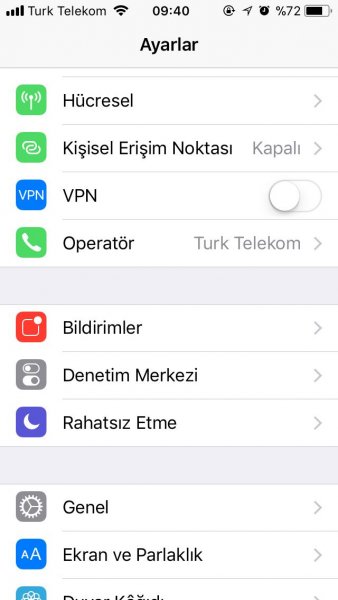 İOS 11'de karanlık ekran sorunu çözüm yolu