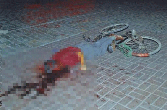 Çin'de dehşet fotoğrafları