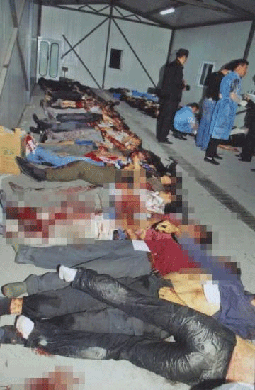 Çin'de dehşet fotoğrafları