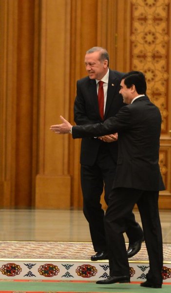 Cumhurbaşkanı Erdoğan Türkmenistan'da