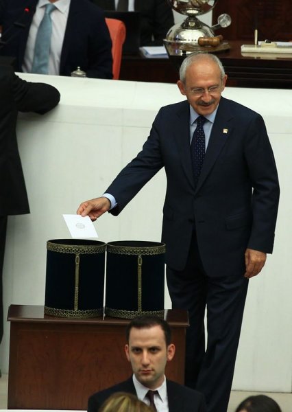 Meclis Başkanlığı oylamasından kareler