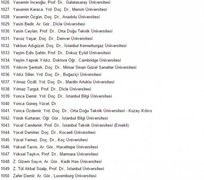 1100 akademisyen askeri polisi katliamla suçladı