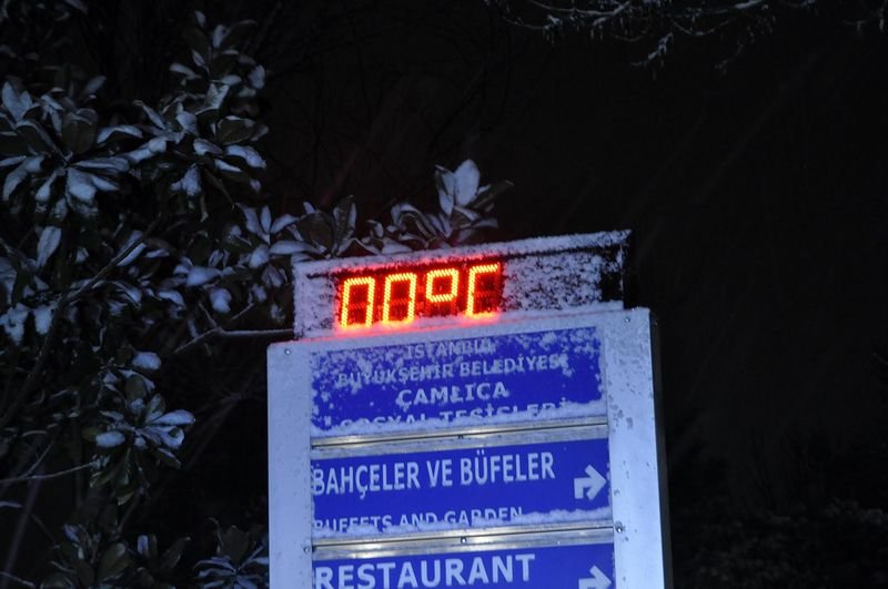 İstanbul'da kar yağışı etkili oldu
