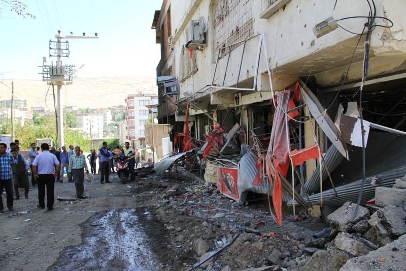 Diyarbakır Silvan savaş alalına döndü