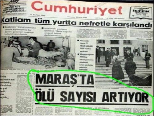 Maraş katliamının yıl dönümü