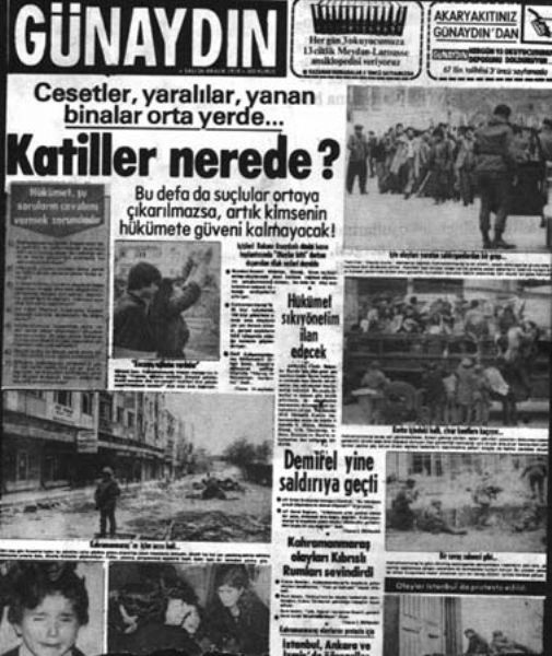 Maraş katliamının yıl dönümü