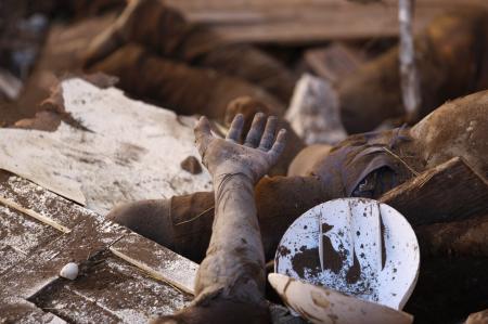 Haiti'de açık hava mezarlığı