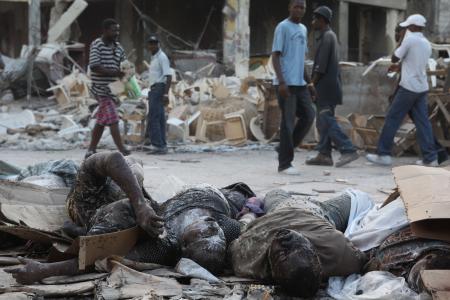 Haiti'de açık hava mezarlığı