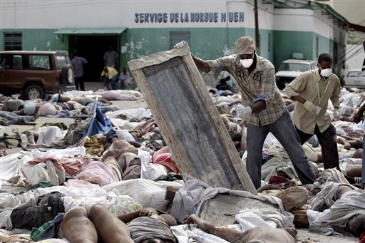 Haiti'de açık hava mezarlığı