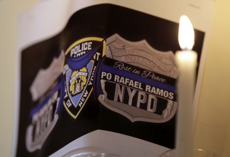 ABD'de öldürülen polis memurları için anma töreni