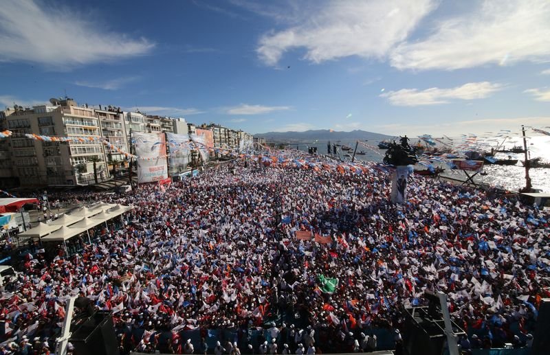 Başbakan Davutoğlu'nun İzmir mitingi