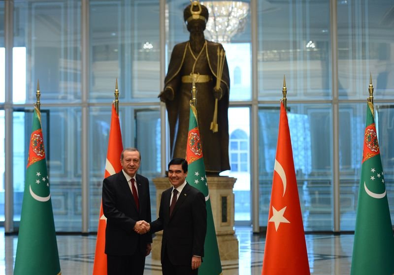 Cumhurbaşkanı Erdoğan Türkmenistan'da