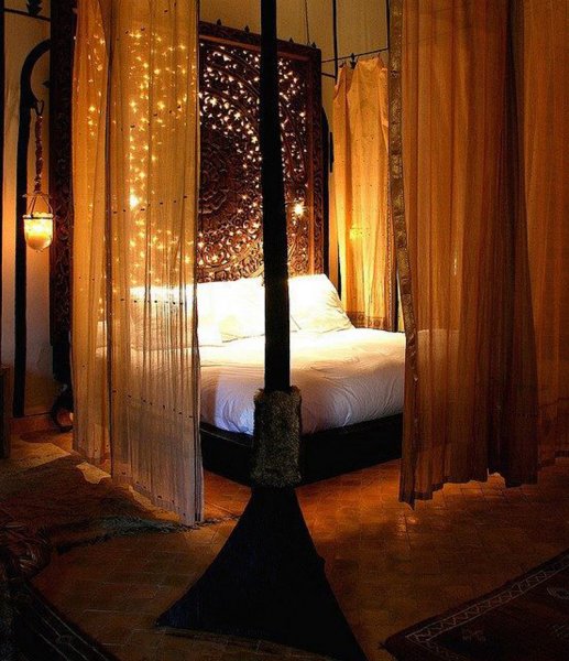 Romantik yatak odası dekorasyonları