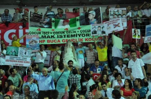 CHP'nin 34. kurultayından kareler