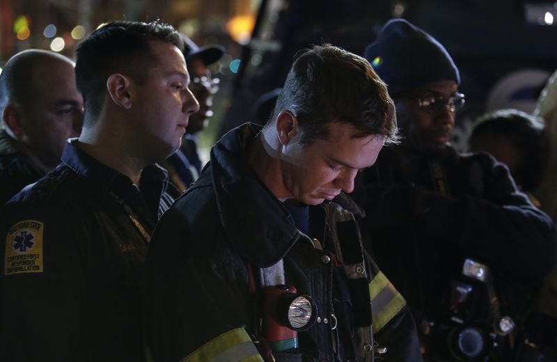 ABD'de öldürülen polis memurları için anma töreni