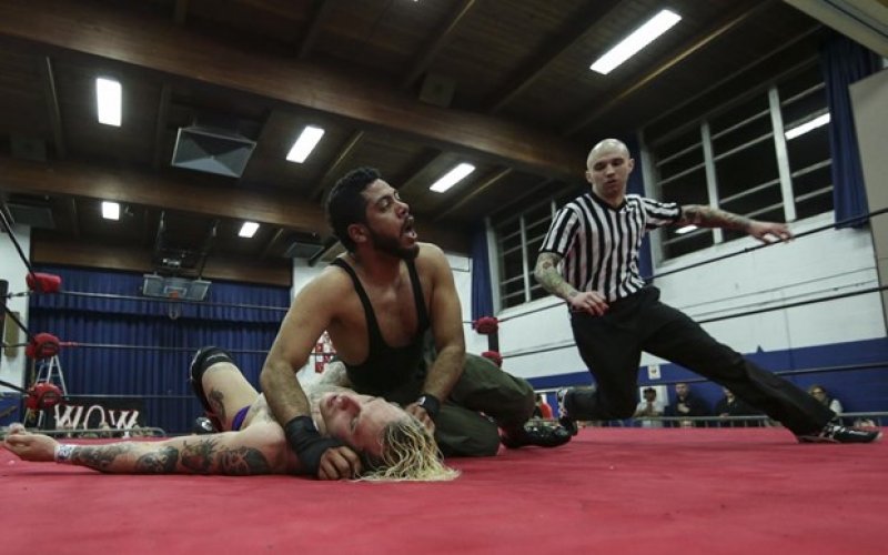 ABD'de kilisede Amerikan güreşi turnuvası