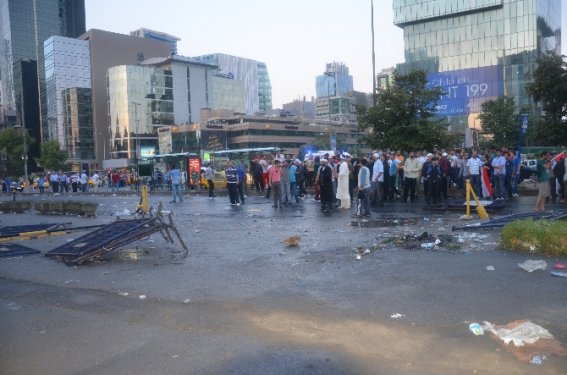 Levent'te İsrail Büyükelçiliği önünde eylem