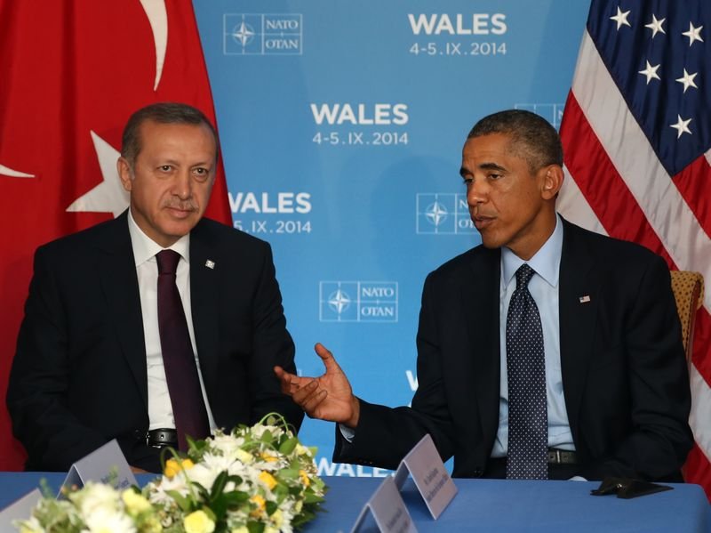 Erdoğan-Obama görüşmesinden kareler