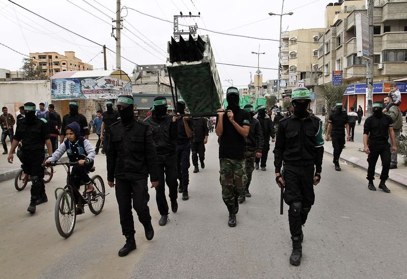 Hamas'ın kuruluşunun 27. yıl dönümü yürüyüşü