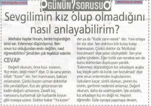 Haydar Dümen'e gelen ilginç sorular