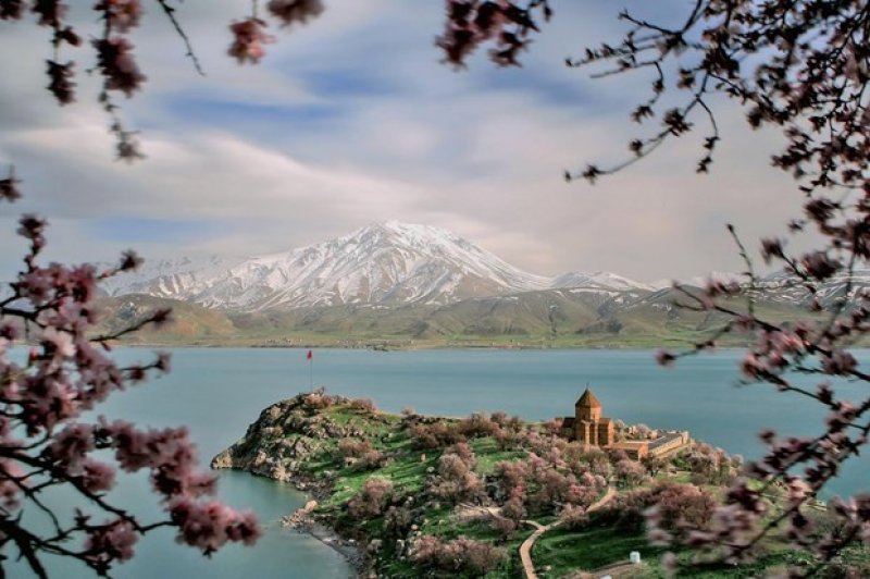 Akdamar Adası çiçekleriyle büyülüyor