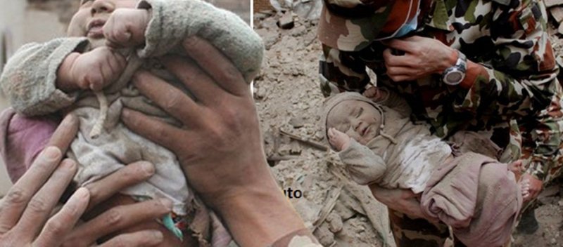 Nepal'deki deprem enkazından bir bebek canlı çıkarıldı