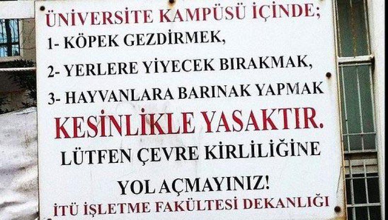 Akıllara zarar yasak tabelalar