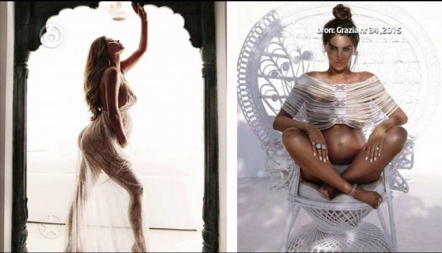 7 aylık hamile Yolanthe Cabau soyundu