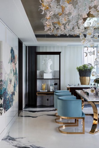 Modern ve şık salon dekorasyonları için basit örnekler 