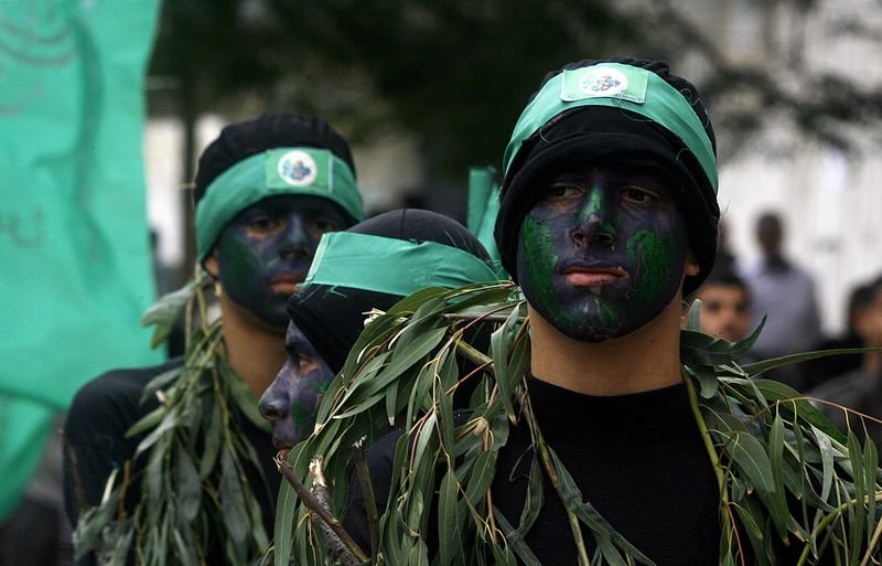 Hamas'ın kuruluşunun 27. yıl dönümü yürüyüşü