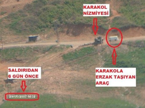 Karakol maketi üzerinde plan yapan PKK'lılar öldürüldü