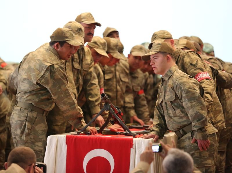 Ankara'da 96 engelli genç temsili asker oldu