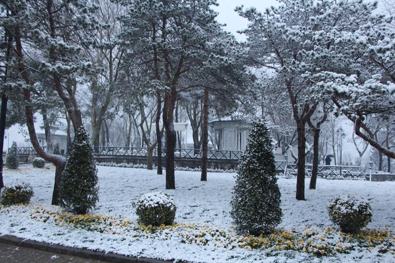 İstanbul'da kar yağışı etkili oldu