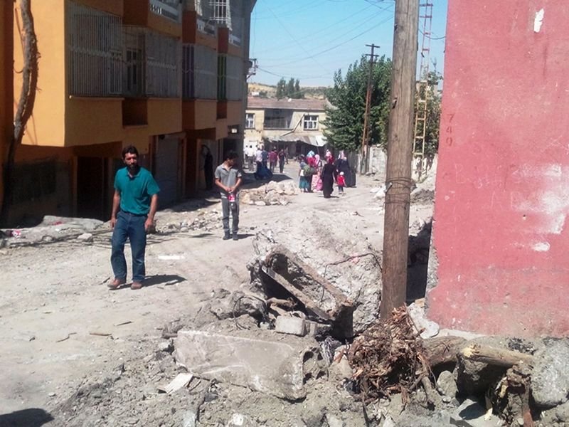 Diyarbakır Silvan savaş alalına döndü