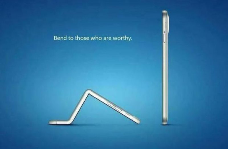 Bükülebilen iPhone 6 alay konusu oldu