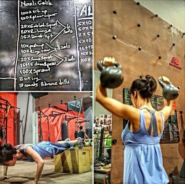 Spiker Nazlı Çelik Kick Boks'a başladı