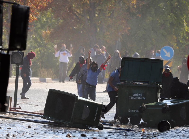 ODTÜ'de Kobani eylemi