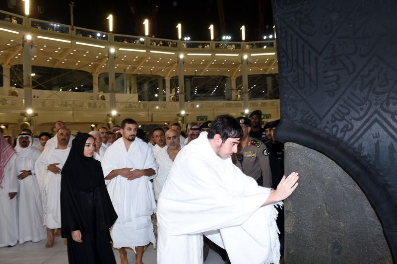 Aliyev'in umre ziyaretinden kareler