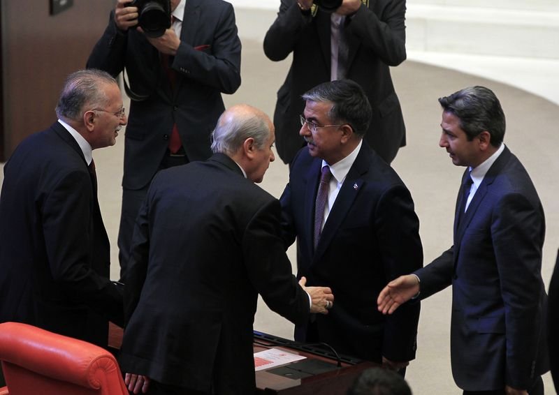 Meclis Başkanlığı oylamasından kareler