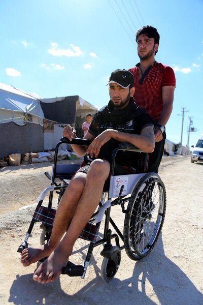 Savaşın engelli yaşamaya mahkum ettiği Suriyeliler