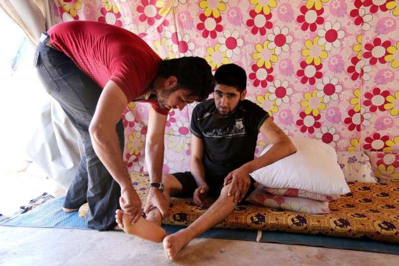 Savaşın engelli yaşamaya mahkum ettiği Suriyeliler