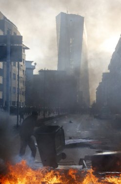 Almanya'da Avrupa Merkez Bankası'na protesto