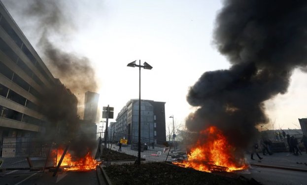 Almanya'da Avrupa Merkez Bankası'na protesto