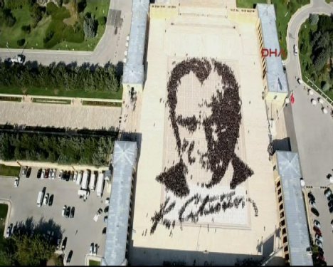 Anıtkabir'de rekor denemesinden görüntüler