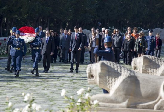 Ankara'da ilk tören Anıtkabir'de