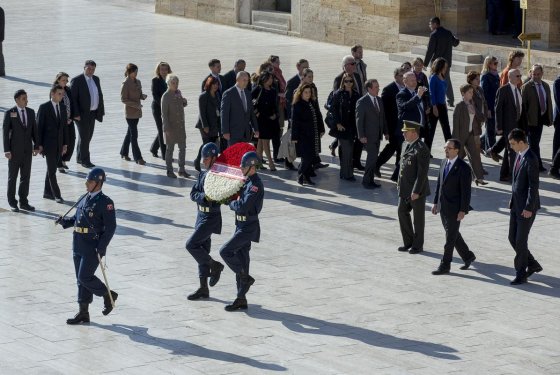 Ankara'da ilk tören Anıtkabir'de
