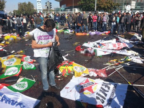 Ankara'daki patlamadan ilk görüntüler