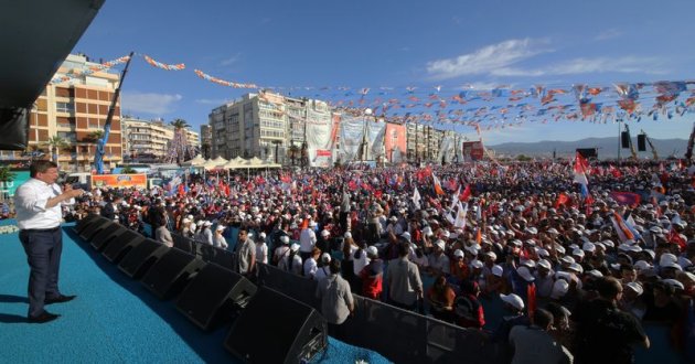 Başbakan Davutoğlu'nun İzmir mitingi