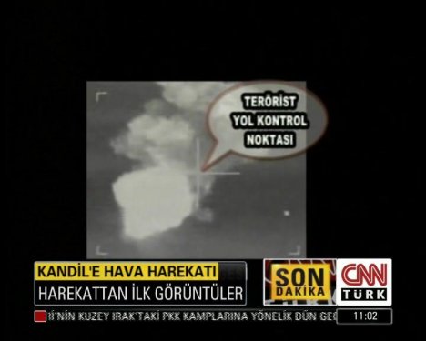 Kandil hava harekatından ilk görüntüler
