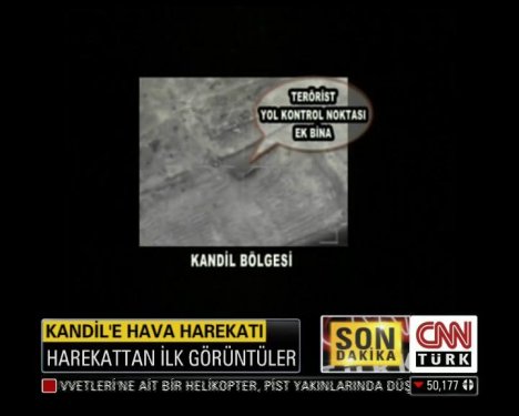 Kandil hava harekatından ilk görüntüler